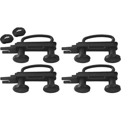 Lot de 4 accessoires de montage pour coffre de toit de voiture, accessoires de montage pour fourgonnette