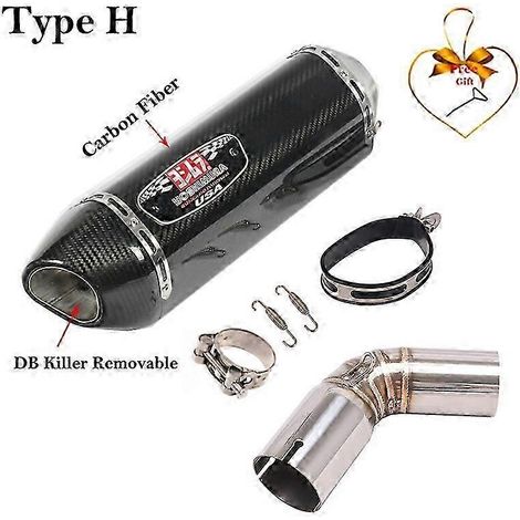 Silencieux d'échappement pour moto, tube intermédiaire, fibre de carbone, DB Killer, pour Suzuki V-Strom 1050 DL1050 1050 Yoshimura (Type H) (1/5)