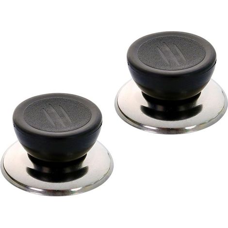 5 pièces Bouton de Couvercle Casserole Couvercle Boutons Noir Universel Remplacement Boutons de Ustensiles de Cuisine avec Vis Poignée Boutons de Rechange pour Couvercle de Casserole (1/5)