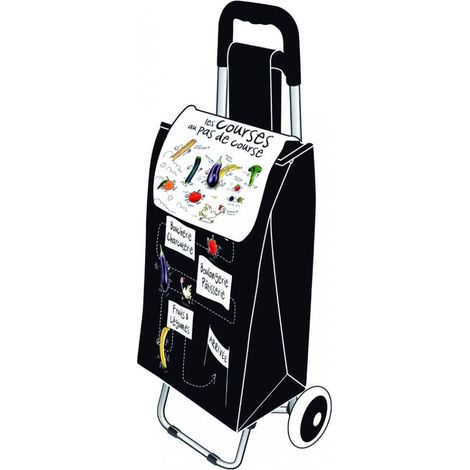 Chariot de courses Fun - Noir - Livraison gratuite