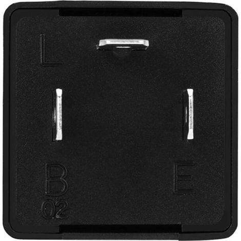 Relais de clignotant LED réglable 12V – 3 broches – Compatible avec ampoules ordinaires et LED – Installation facile sur voitures