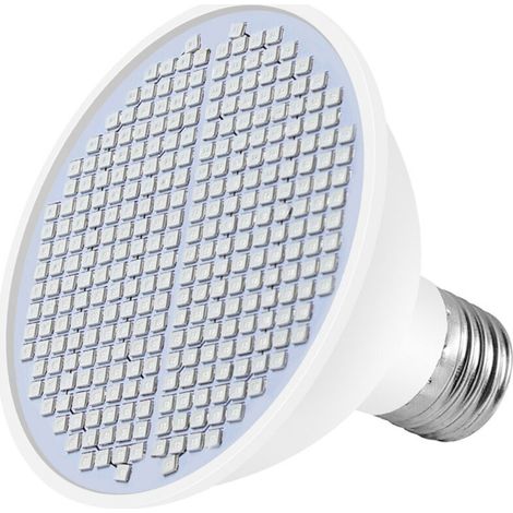 Ampoule de culture LED pour plantes d'intérieur, spectre rouge et bleu, 300 LED, E27, lampe de culture pour semis, fleurs succulentes hydroponiques, serre de légumes (85-265 V) (1/5)
