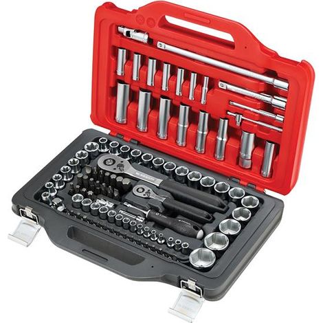 Facom RSL.151-EP100PB 1/4in & 1/2in Drive Socket Set, 100 Piece FCMRSL151100 (1/4)