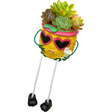 Jardinière suspendue en forme d'ananas avec pieds amovibles, idéale (1/5)
