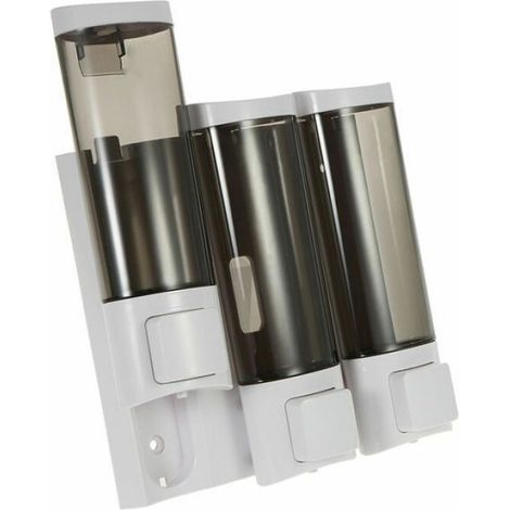 Distributeur de savon - - 3 chambres - Mural - 200ml - Design contemporain (1/4)