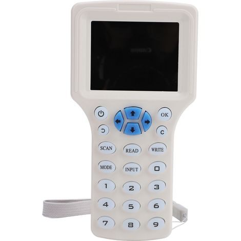 Lecteur/graveur/duplicateur de cartes RFID/IC à bande complète 10 fréquences, compatible avec 5 cartes NFC, 5 porte-clés et 5 supports adhésifs NFC. (1/5)
