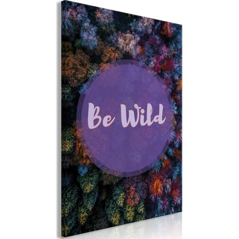 Quadro - Be Wild (1 Part) Vertical - 80x120 (1/4)