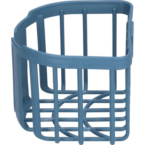 Porte-papier toilette mural NoPunch grande capacité pour salle de bain (bleu foncé) (1/5)