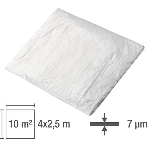 KesTek HDPE-Abdeckfolie Standard 7µm 4 x 2,5 m, transparent (1/5)