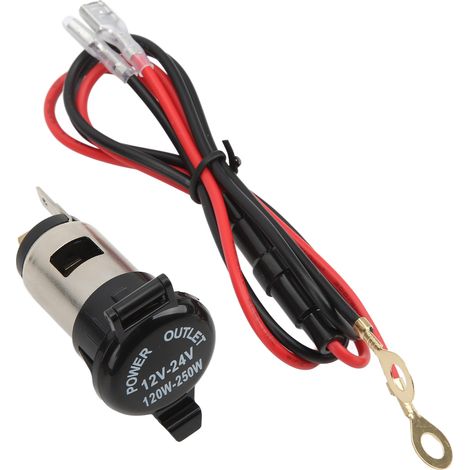 Prise Allume-Cigare 12-24V Double Prise de Courant Voiture pour Auto Camion Camping-Car Bateau Moto (1/5)