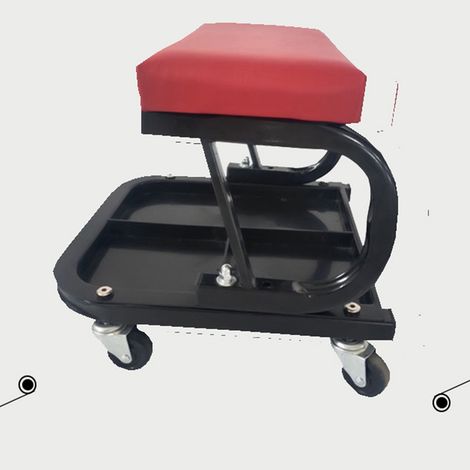 (Exclusivité Asie du Sud-Est) Tabouret de réparation automobile en forme de U avec plateau à outils, établi de réparation automobile, etc. (1/5)