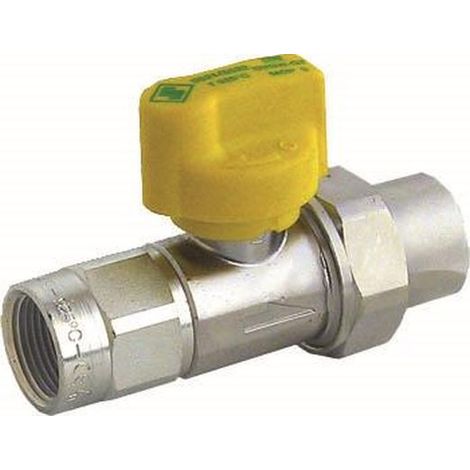 Seppelfricke Gaz appareils KH Ms chromés, forme traversante, avec TAE, DN 20, 3/4" Seppelfricke