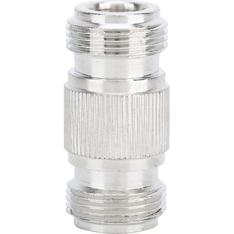 Lot de 2 connecteurs N femelles à double passage pour câbles coaxiaux mâles de type N, antennes radio (1/5)