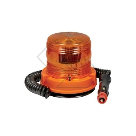 Girofaro lampeggiante NEWGARDENSTORE base magnetica 12-24V per trattore agricolo
