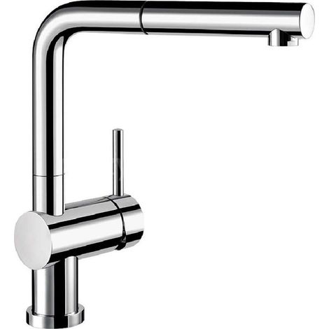 Blanco – Mitigeur d’évier avec douchette extractible – Bec pivotant 140° – Cartouche céramique – Montage un trou – 512402