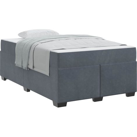 Maison Exclusive - Struttura del letto Grigio scuro 120 x 190 cm Tessuto (1/5)