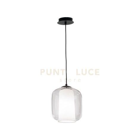 SOSPENSIONE BONNIE 2 VETRO TRASPARENTE 1 LUCE ATTACCO E27 D.22CM H.26CM