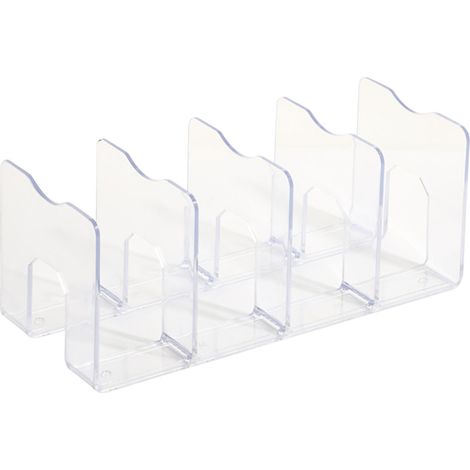 Acrylic Desk Organizer Modern Minimalism Style Space Saving Clear Acrylic Desktop Bookshelf for Home Indoor (1/5)