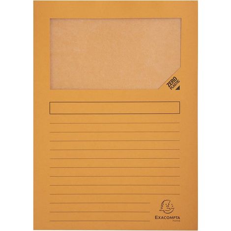 Exacompta 50104E Sobrefundas Naranja Formato A4 (1/3)