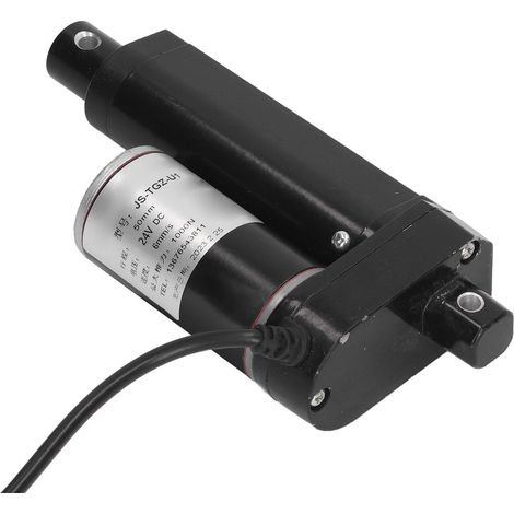 Vérin électrique mini 24V 50mm 1000N, JS-TGZ-U1, engrenages métalliques, pour fauteuil de massage, avec télécommande et contrôleur GS09870. Moteur linéaire compact, pack complet. (1/5)