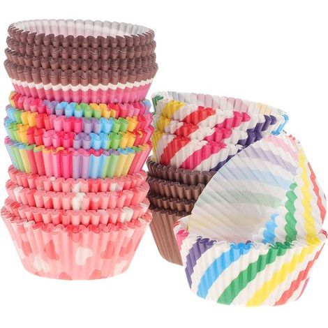 Roll Up Paper Muffin Cups 500 Pieces Odorless Oil Resistant (1/5)