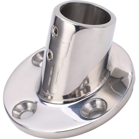 Main Courante de Bateau, Base Ronde, Matériel Marin en Acier Inoxydable 316 de Haute qualité pour Tube de 1 Pouce (60°) (1/5)