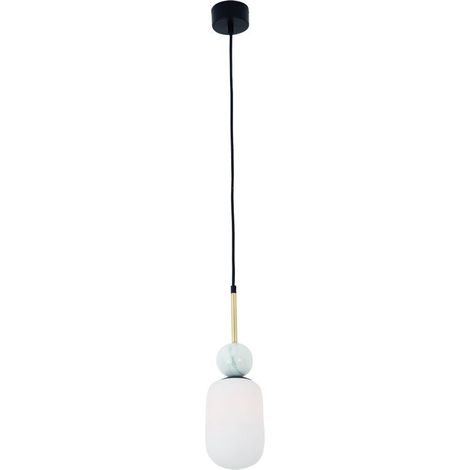 Suspension Luminaire D120 Pour Ampoule LED E27 Noir Mat ZAMBELIS 22215