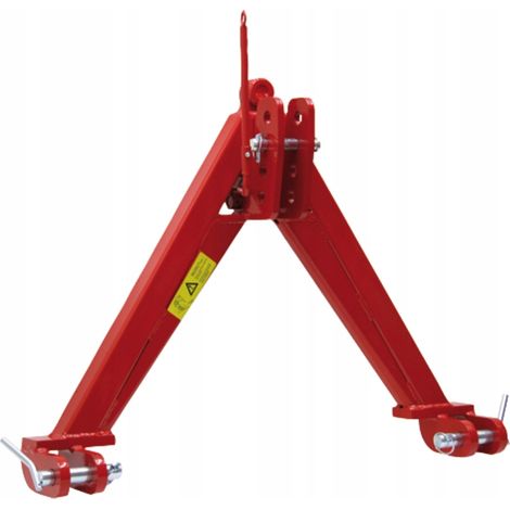 Triángulo de enganche de tractor de acero, categoría 2, capacidad de elevación 1600 kg, 815 x 765 mm 755139
