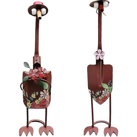 Mignonne pelle à bêche décorative pour jardin, statue de jardin artisanale en forme de canard, ornement féminin (1/4)