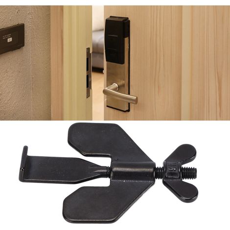 Serrure de porte portable de sécurité pour voyage, verrou antivol facile à installer pour hôtel et appartement (1/5)