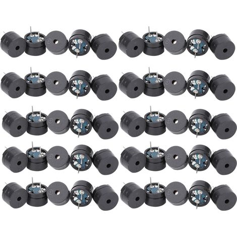 50 Pcs Passive Buzzer Electromagnetic Type 16ohm AC 2KHz 3V 5V 9V 12V Buzzer (1/5)