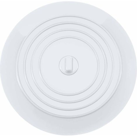 LAN Bouchons pour Baignoire Silicone Bouchon d'évier Bouchon evier de cuisine 15 CM de diamètre pour Les Cuisines, Salles de Bains et Blanchisseries Bouchon de nge Universels (1 pcs, Blanc)