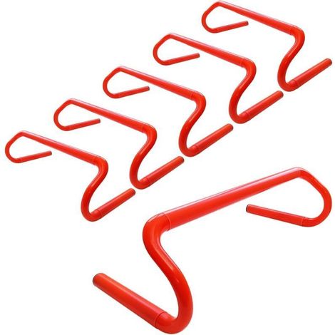 Set of 6 removable agility training hurdles to save space - Sports training equipment for athletes, football, basketball (1/4)