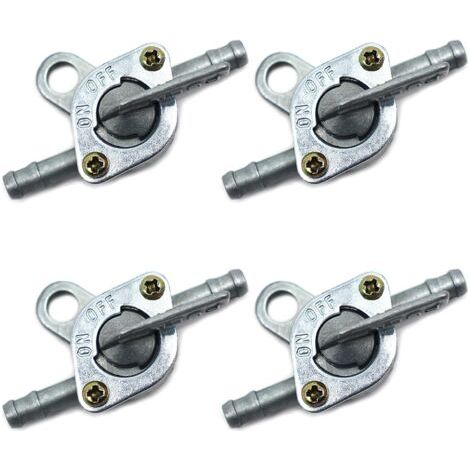 Interruptor de combustible GABRIELLE, 4 piezas, grifo de combustible universal, grifo de gasolina, interruptor de combustible para motocicleta, para la mayoría de motocicletas, vehículos todoterreno, (1/5)