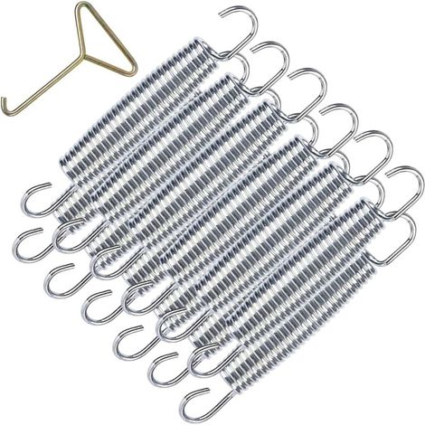 10 pcs 5 inch Ressorts de Trampoline de Rechange, Ressorts de Trampoline Robustes, Ressorts de trampoline fitness + 1 Outil de Ressort (1/5)