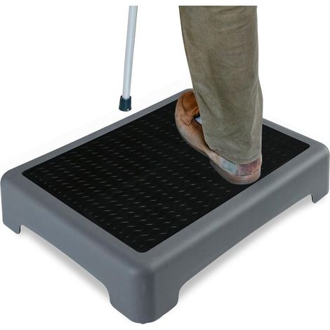 Irovami Tabouret escabeau portable antidérapant pour adulte, gris (1/5)