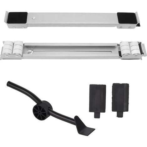 Rosvola Set mit 2 Moblies-Transporträdern für Waschmaschinen unter dem Fahrgestell für Kühlschrank, Wäschetrockner, Gefrierschrank bis 300 kg (1/5)