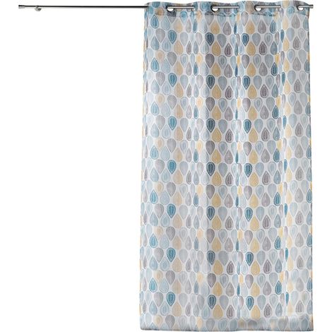 Voilage a oeillets 140 x 240 cm Palpito blanc (1/3)