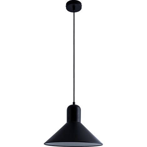 Paco Home Suspension Salle À Manger Cuisine Suspendue Lampe De Table À Manger Mate E27  Sans ampoules,  Noir/blanc mat