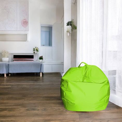Dmora Pouf élégant, couleur verte, Mesure 65 x 50 x 65 cm, avec emballage renforcé
