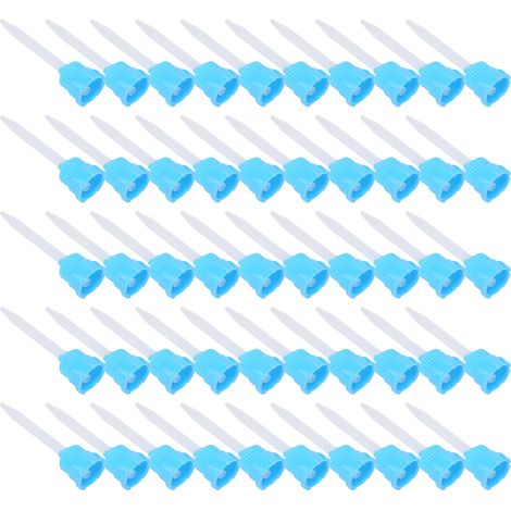 50 pièces Buse Mélangeuse pour Résine Époxy, Embout de Distribution pour Adhésif, Accessoire Bleu pour Prothèse Dentaire 1:1 (1/5)