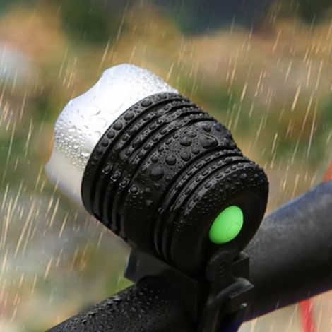Lampe De Vélo - LED 50 Lm - Étanche Pluie - Support En Caoutchouc - 2 Piles CR2032 (1/4)