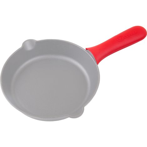 Victoria 35624 Support de Poignée Protection en Silicone pour Poêles à Frire en Fonte Ø 16-20cm Rouge (1/5)