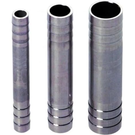 Doppel-Bierschlauchtülle CNS NW 4mm - Raccords à double tuyau en acier inoxydable pour systèmes de tirage de bière professionnels, anti-corrosion, montage facile et étanche (1/2)
