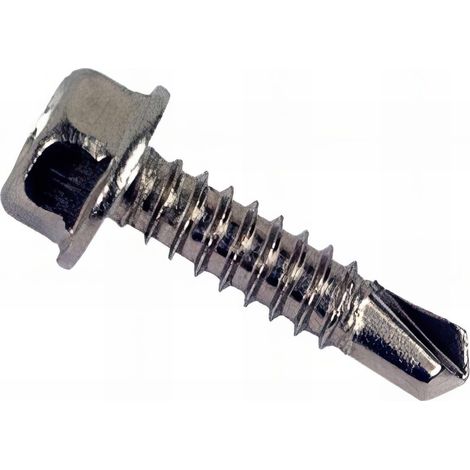 Vis autoperceuse tête hexagonale 6,3 x 31,7 mm INOX A2 - Boite de 100 pcs - Fixtout VAPH63317A2 (1/2)