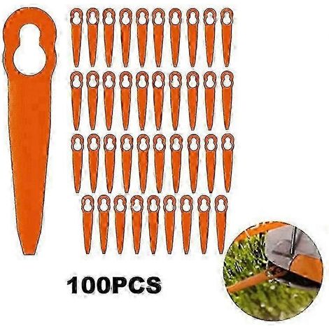 2025 100 pièces pour lames de coupe ABS STIHL Polycut 2-2, pièces de rechange pour tondeuse à gazon - H608 (1/5)
