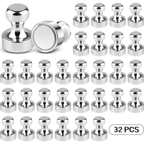 32 Pieces Powerful Magnets, Fridge Magnet, Neodymium Magnet, Fridge Magnet, Magnetic Board Magnets, Small Powerful Magnet