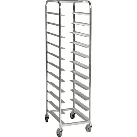 Kongamek Kistenwagen 460x590x1880mm verzinkt mit 11 Böden ohne Bremse (1/4)