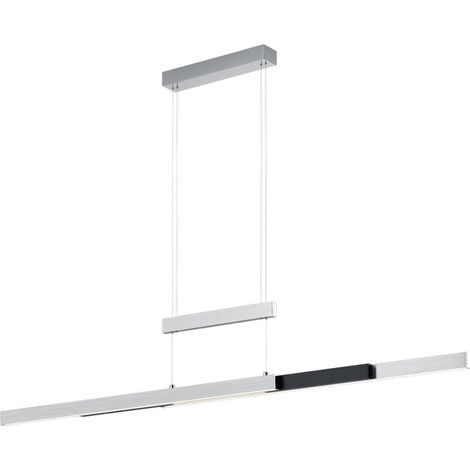 Lampada a sospensione LED Trio Trajan grigia 150cm (1/5)