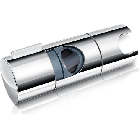 Supporto manopola Doccia Universale, Supporto soffione Doccia diametro Regolabile da 19 a 25 mm, Titolare soffione Doccia Orientabile a 90°, Supporto doccetta Cromato, ABS (1/5)